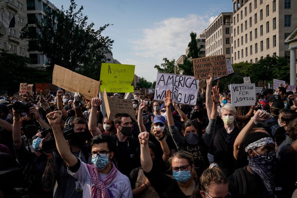 El martes, la respuesta a la diatriba de Trump fueron convocatorias masivas nuevamente en decenas de ciudaddes y, claro, también en Washington DC.