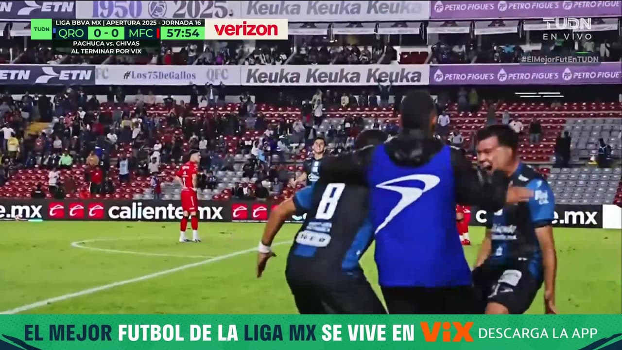¡El Gallo Blanco canta en el Corregidora! Golazo de cabeza de Ali Ávila