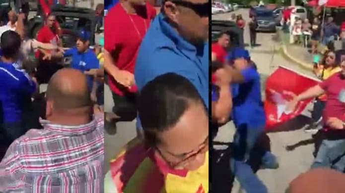 Viral pelea entre populares y penepés tras encontrarse caravanas de Ricky Rosselló y David Bernier en Guayama