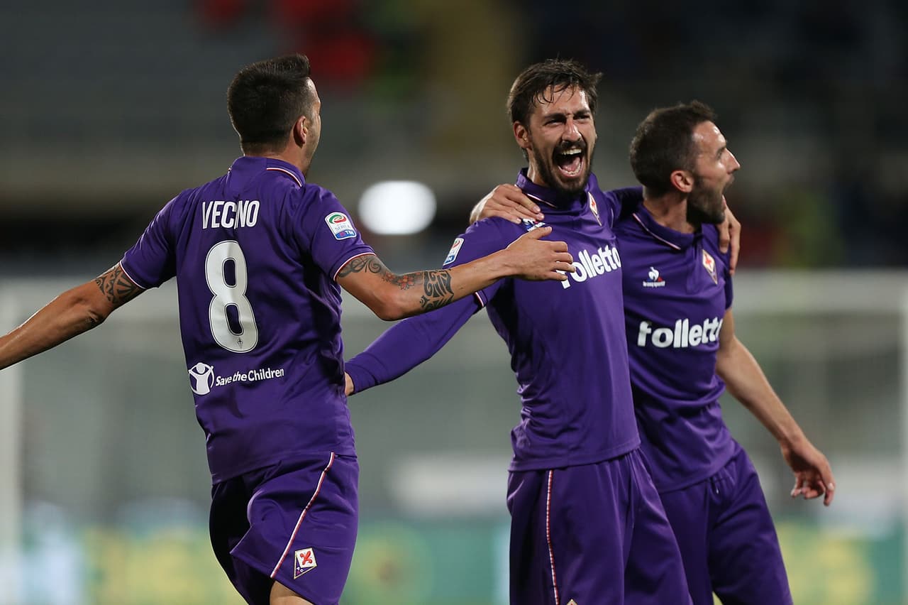 Siempre pasión: Astori celebra uno de los siete goles que marcó en la Serie A como profesional.