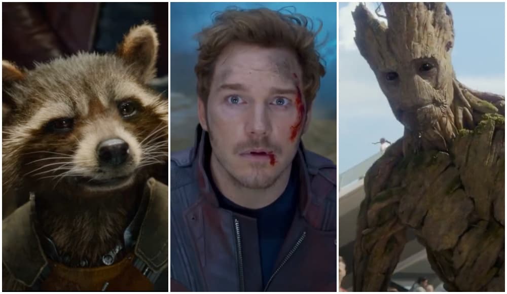 Rocket Racoon, Star-Lord y Groot