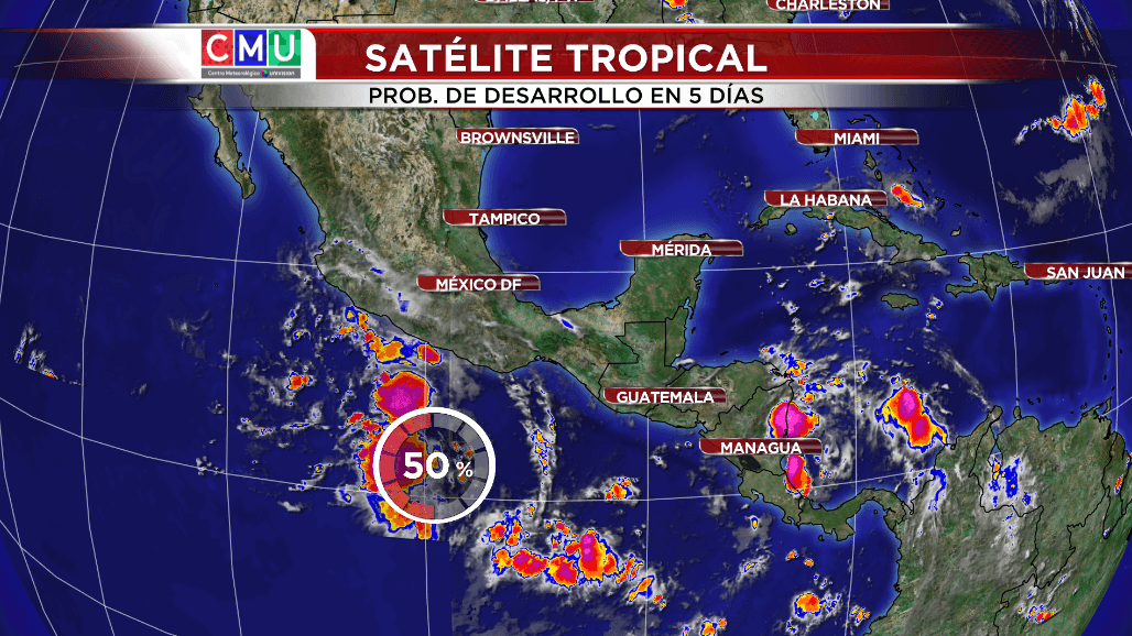 Zona de baja presión en el pacífico
