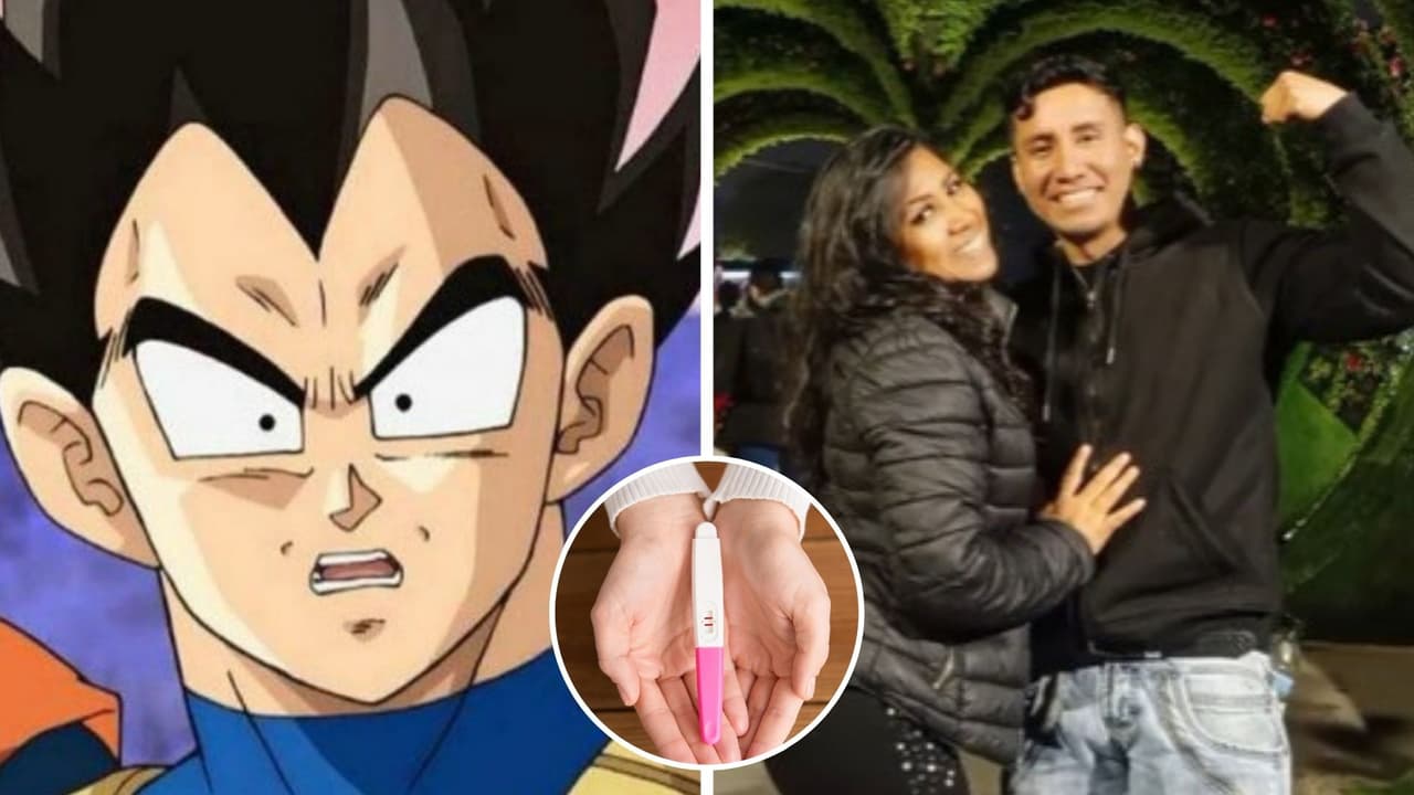 Mujer crea video de 'Dragon Ball' para anunciar embarazo: reacción de su esposo se hace viral