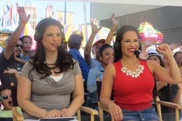 Érika Maldonado y Ericka Pino estuvieron transmitiendo en vivo desde Pilsen.