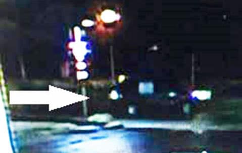 El sospechoso buscado en Riverside viajaba a bordo de este auto según la policía.