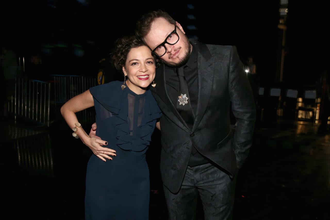 Natalia Lafourcade y Leonel Garcia se sentaron muy cerca durante el show.