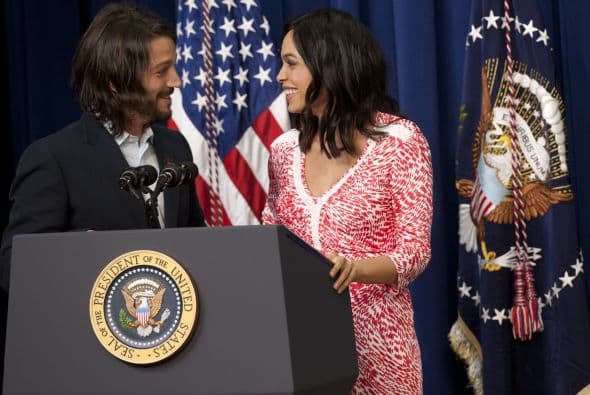 Ahora la novedad fue que el elenco y el directo visitaron la Casa Blanca e incluso convivieron con Barack Obama.Mira más del séptimo arte.