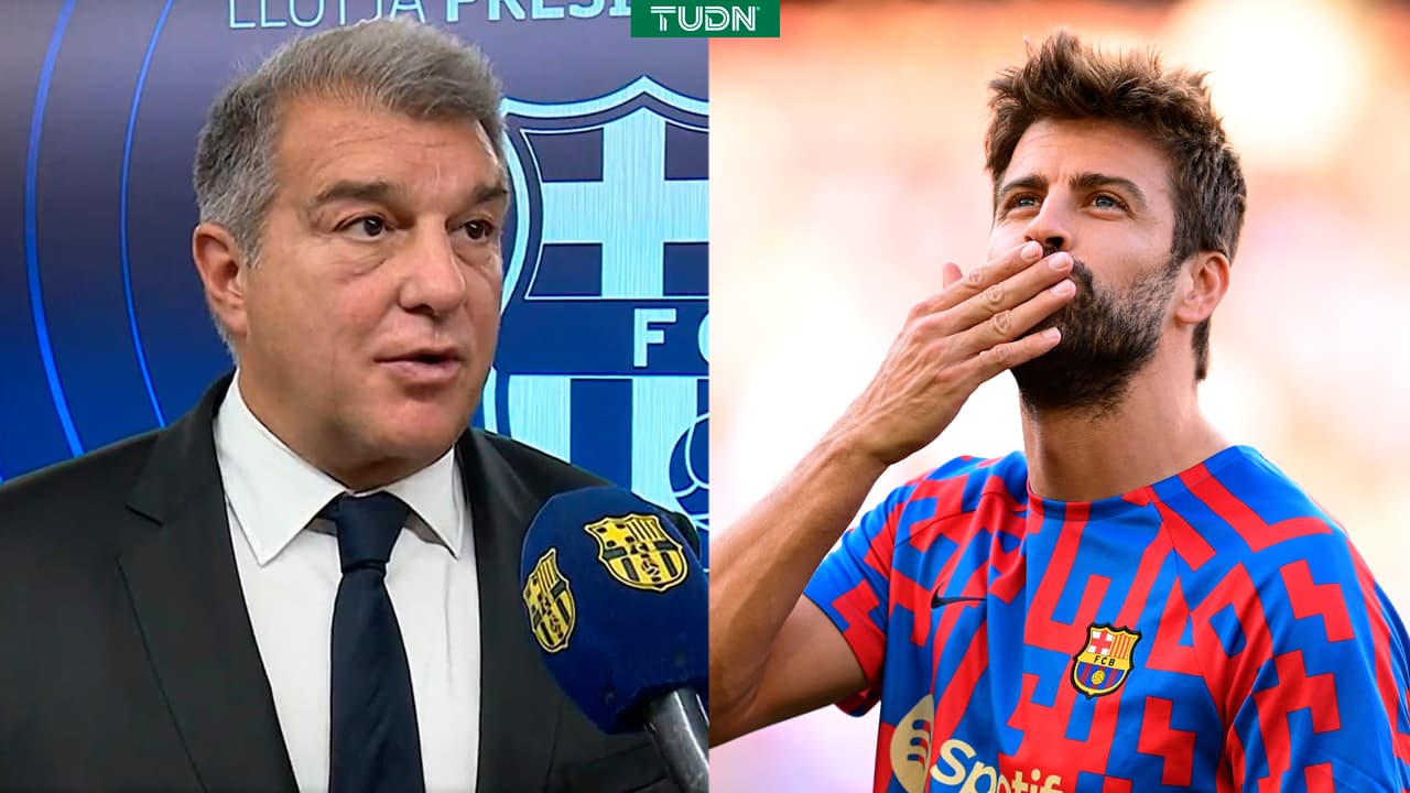 Laporta tras el retiro de Piqué: "Forma parte del escudo del Barcelona"