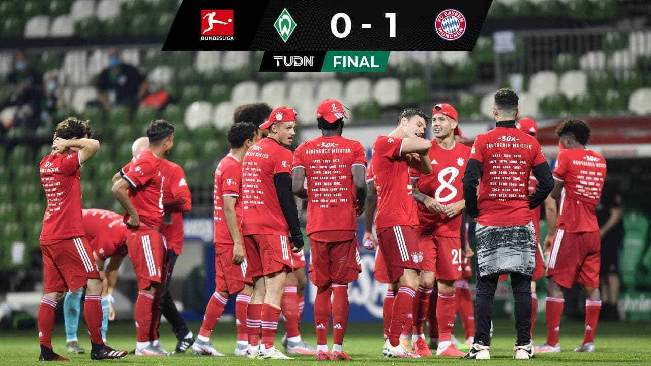 ¡Campeón! Con gol de Lewandowski, Bayern Munich se coronó