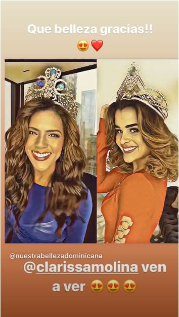 Hasta un retrato junto a Clarissa Molina presumió en Instagram.