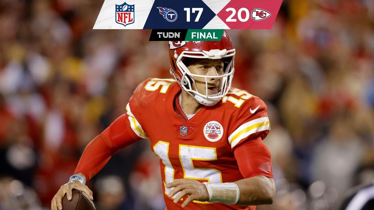 NFL: Chiefs se lleva el SNF ante Titans en tiempo extra con un gran Mahomes