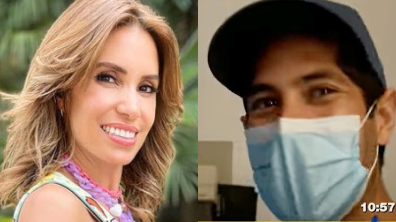 Marco, el padre del bebé de Andrea Escalona, se dejó ver en unas imágenes presentadas en Hoy.