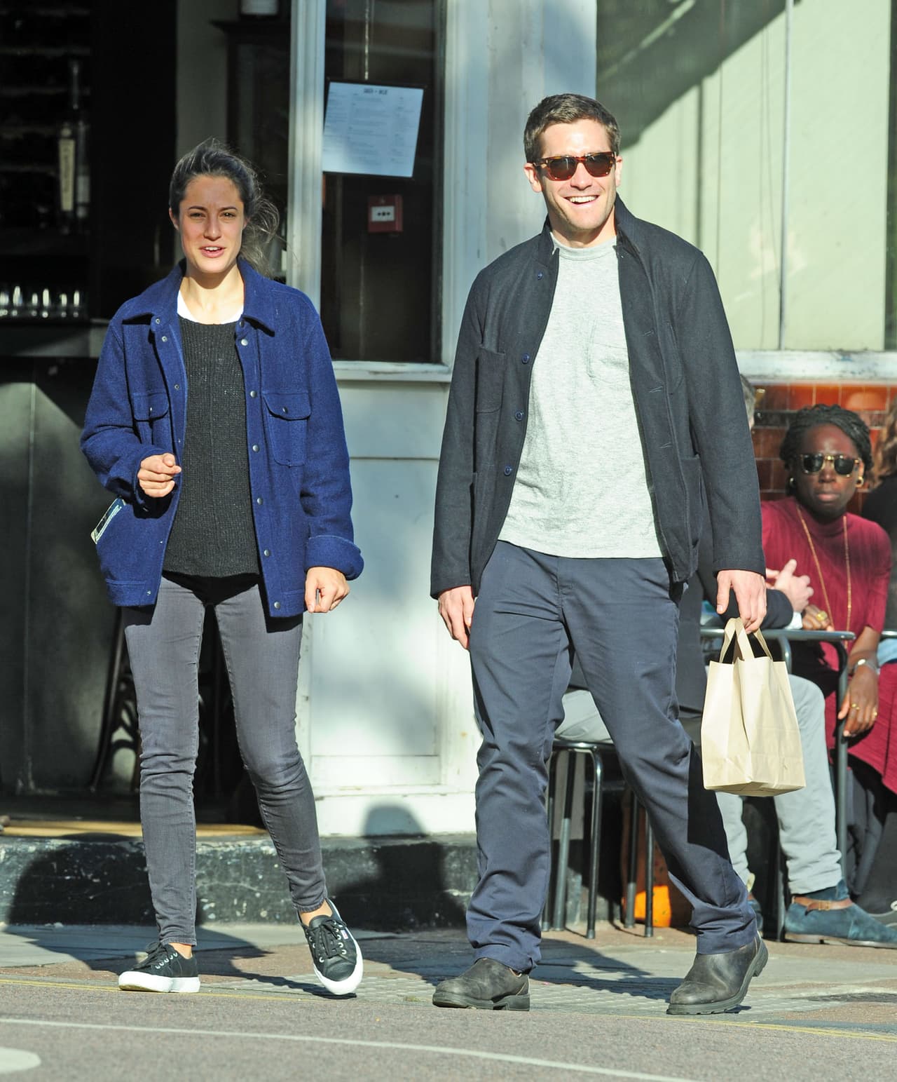 Pero no les importó y siguieron muy sonrientes.