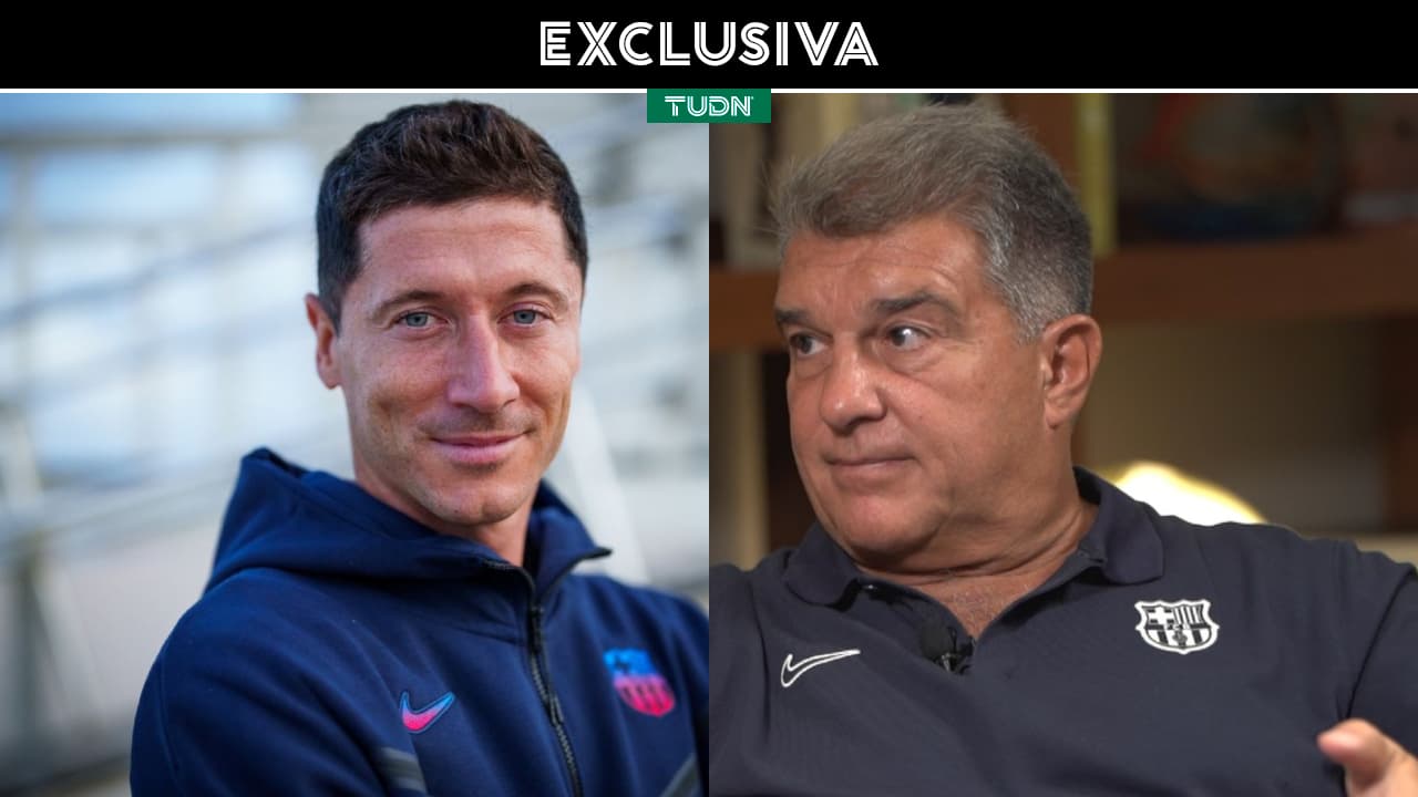 Laporta sobre Lewandowski: "Es una ametralladora de hacer goles"