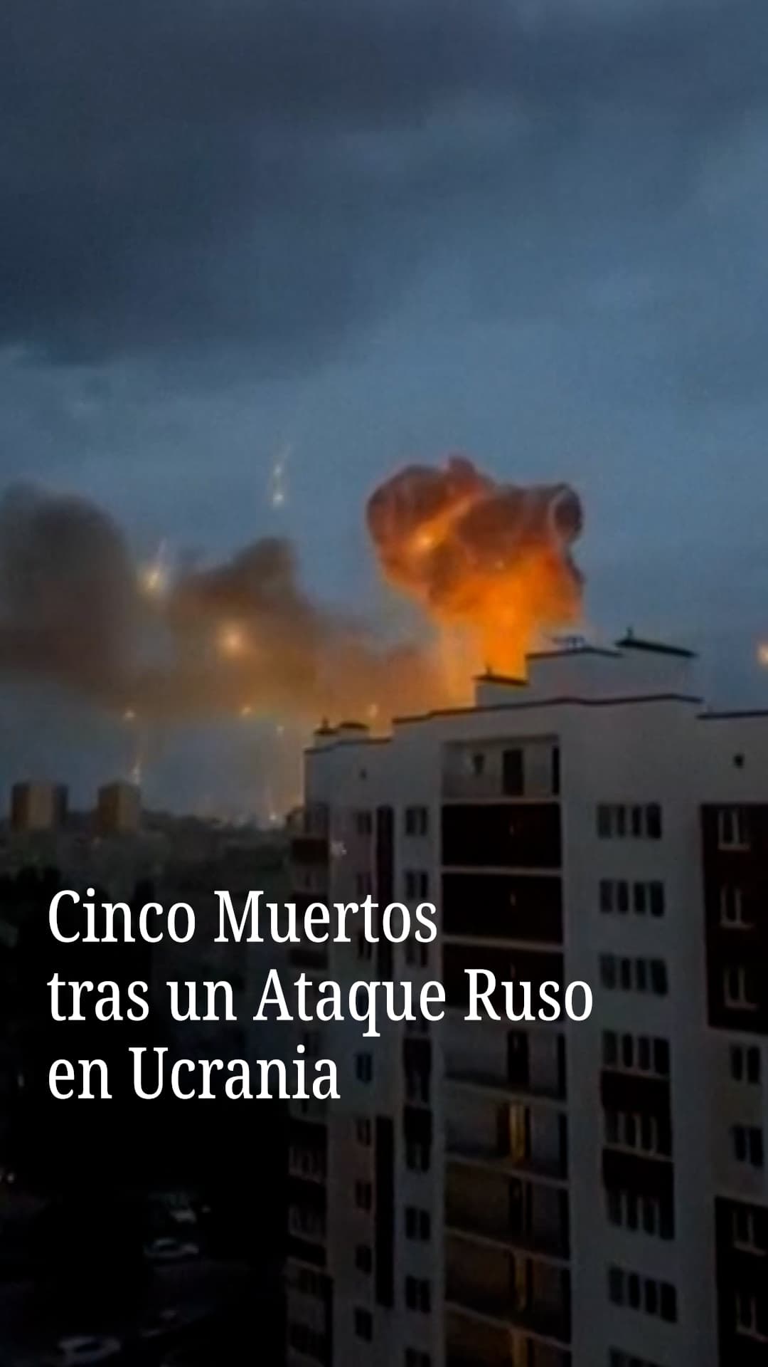 Cinco muertos tras un ataque ruso en Ucrania