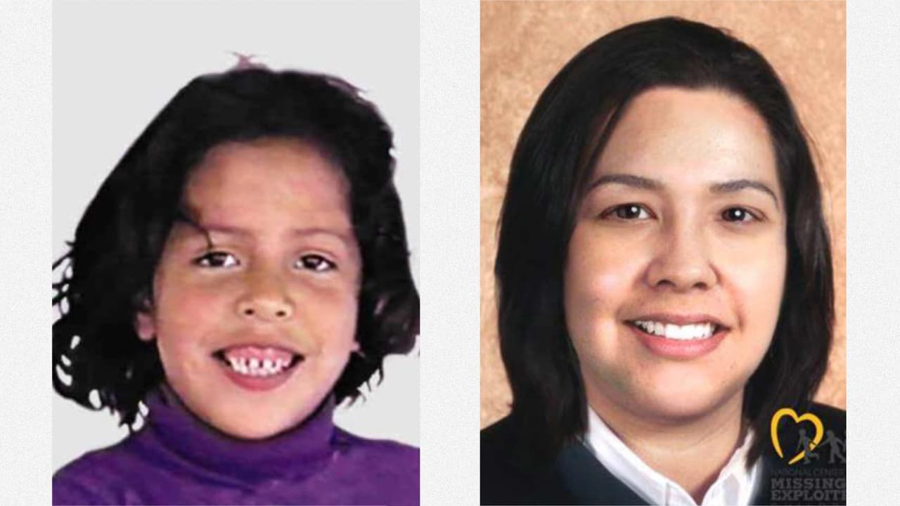 <b>Karla Rodríguez</b>
<br>
<br>Desapareció en Las Vegas, Nevada, el 20 de octubre de 1999. Tenía 7 años de edad. La imagen de la derecha muestra 
<a href="https://www.fbi.gov/wanted/kidnap/karla-rodriguez"><u>cómo sería su rostro a los 25 años</u></a>.