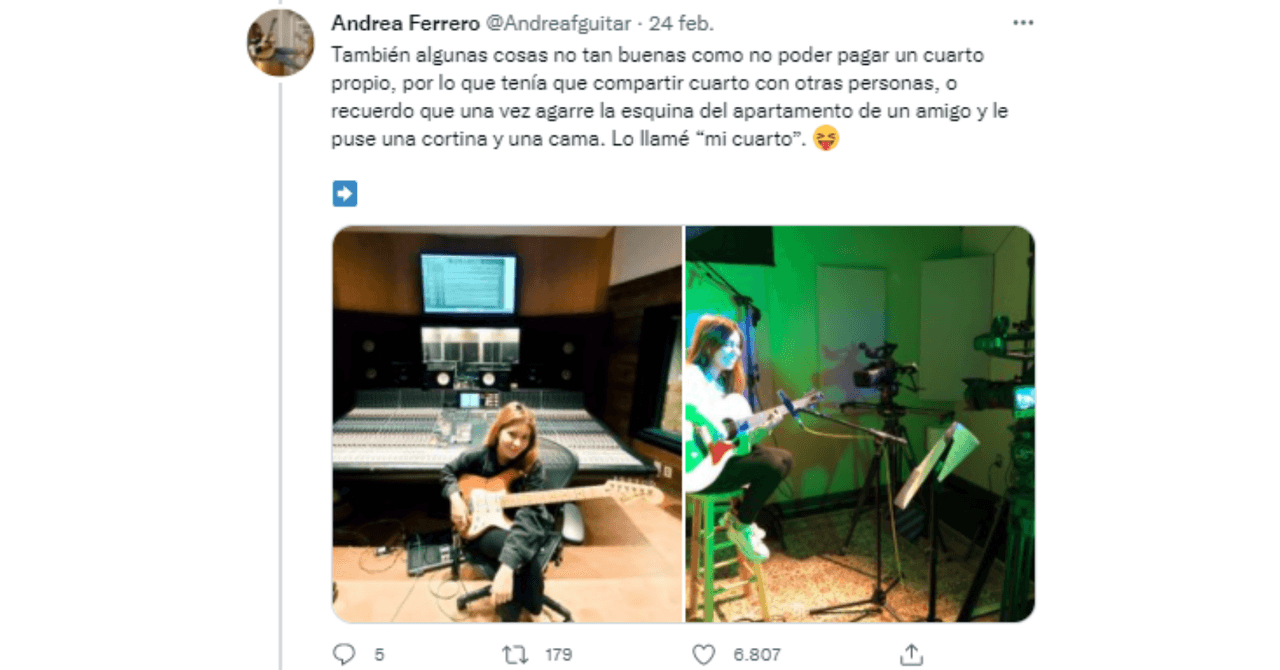 Andrea Ferrero se hizo viral por su historia.