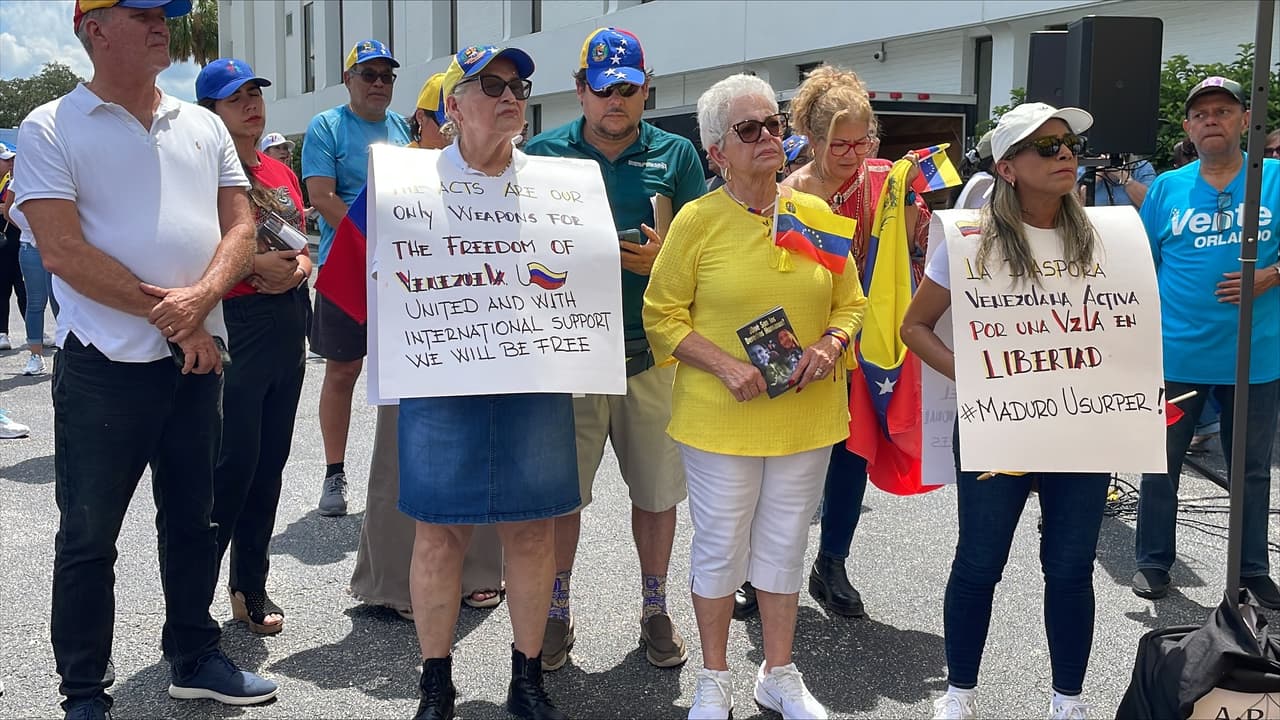 Este acto fue convocado por Comando Venezuela en Orlando.