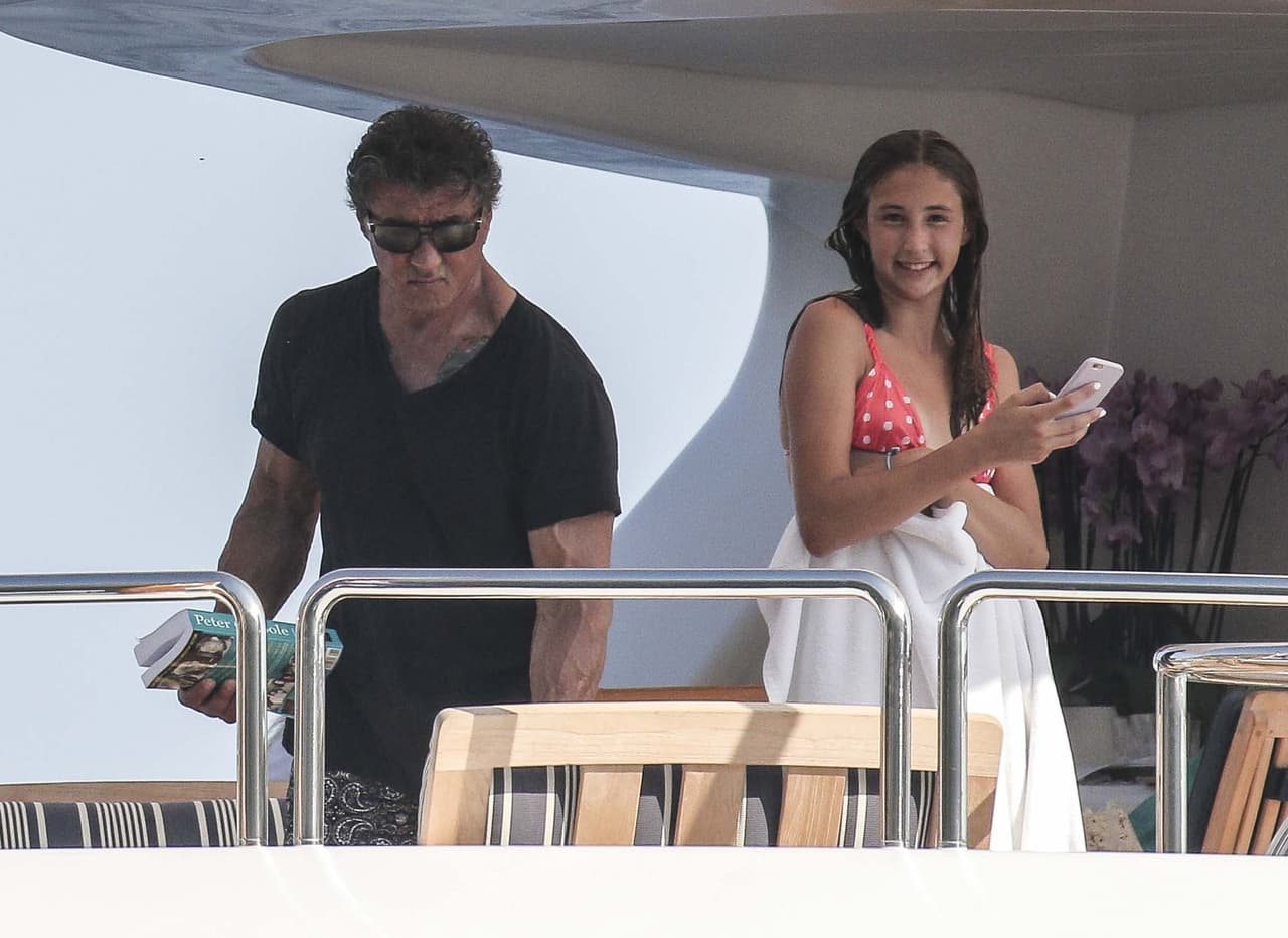 Las divertidas vacaciones de Sylvester Stallone y su familia.