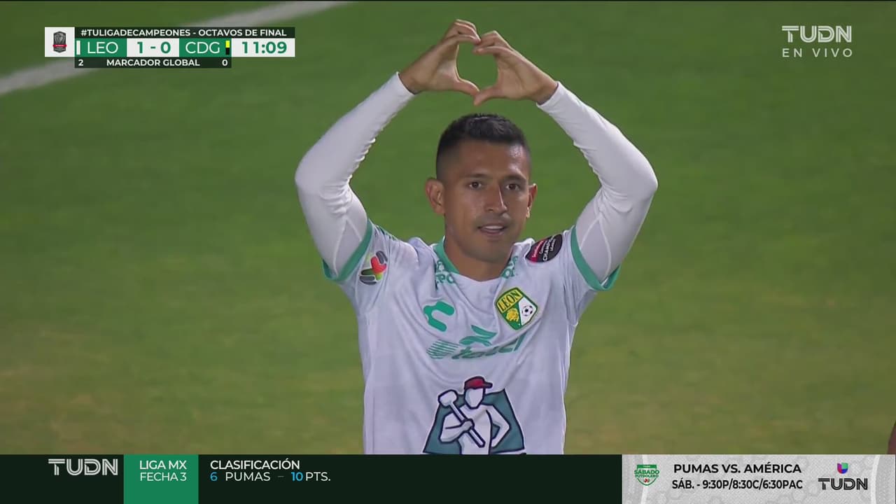 ¡Golazo! Elías Hernández fusila y pone el 1-0 ante Guastatoya