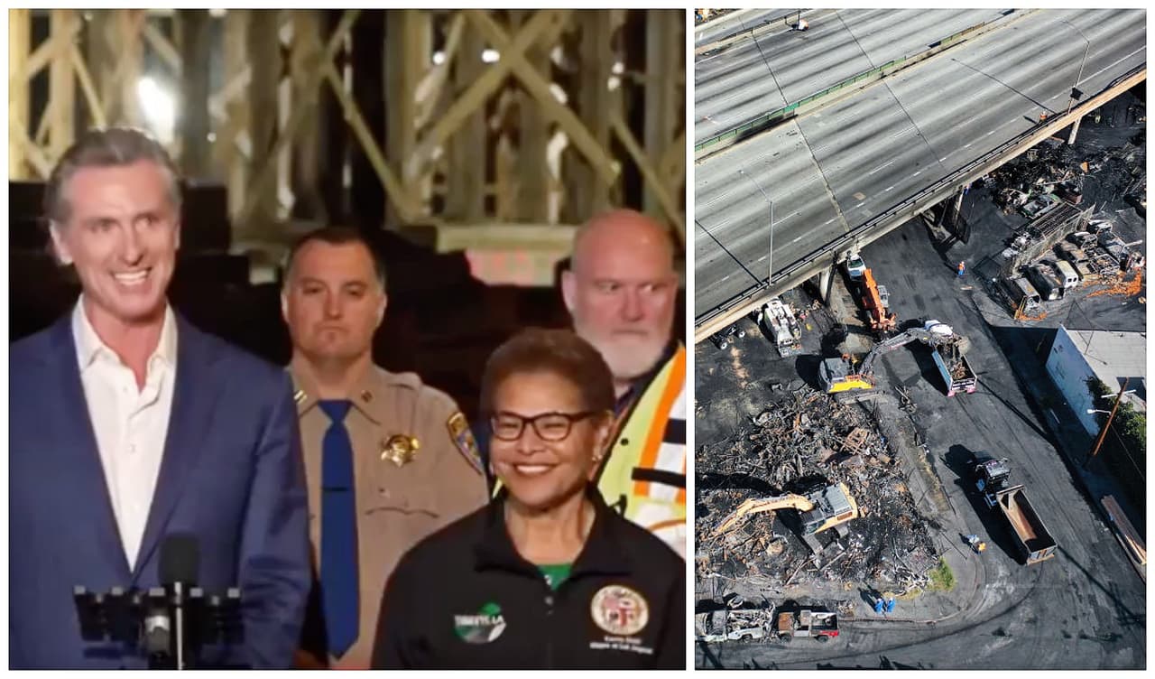 ¿De 3 a 5 semanas? Autopista 10 en Los Ángeles reabrirá carriles mucho antes de lo anunciado