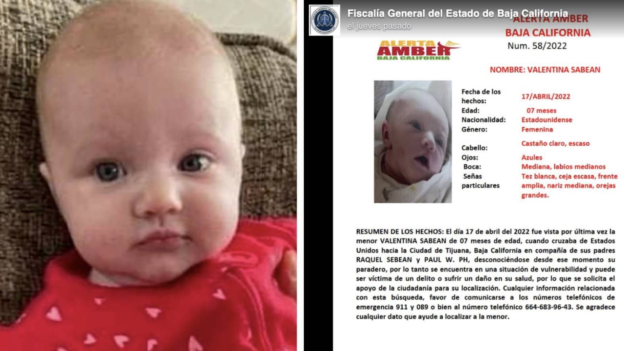 Familia viaja a Tijuana, pero la madre aparece muerta y el padre y la bebé están desaparecidos