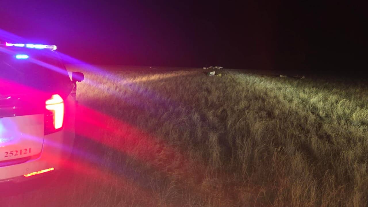 Imágenes tras el accidente aéreo en Prescott Valley.