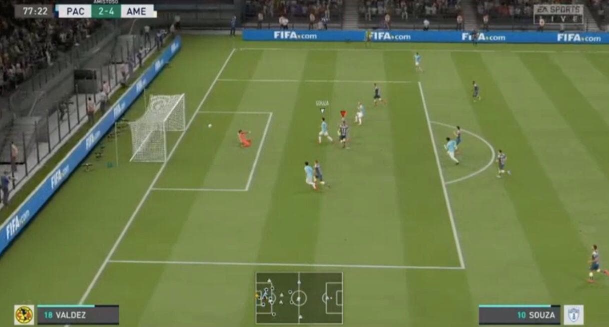 Las Águilas de Giovani dos Santos vencieron 2-4 a Pachuca y aseguran un puesto en la Fiesta Grande’ de la eLiga MX.