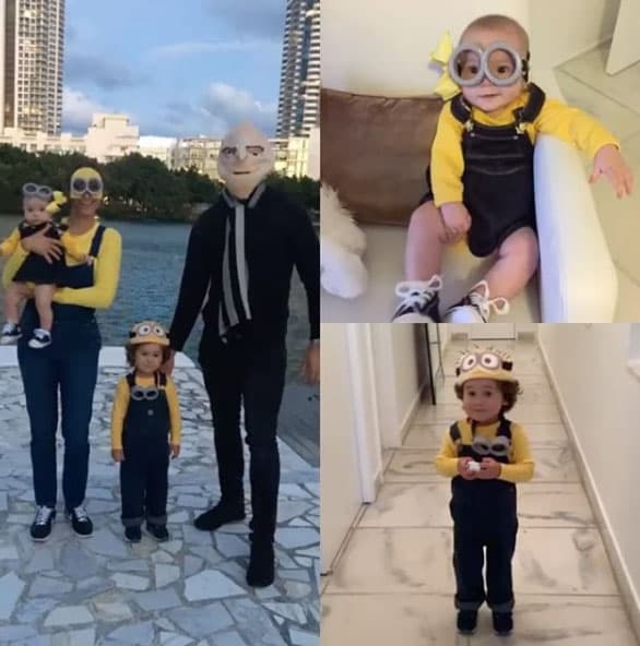 La hermosa familia de Satcha se transformó en Gru y sus minions.
