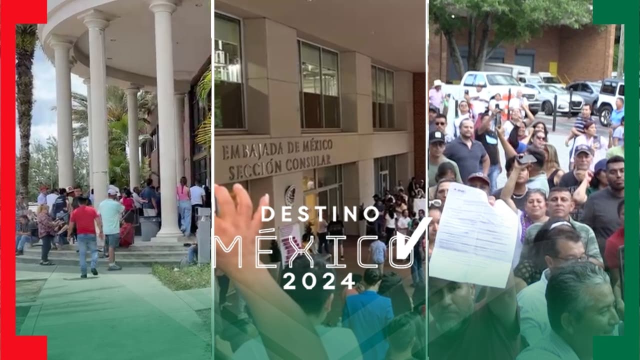 Elecciones México 2024: Cientos de personas se quedan sin votar en DC, Florida, Georgia y Carolina del Norte