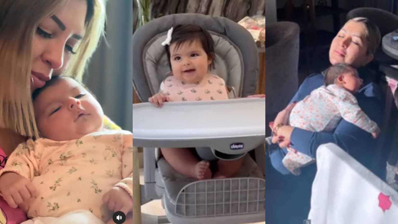 Cristy Nodal, la mamá de Christian Nodal, compartió en Instagram imágenes como estas en una publicación que le dedicó a su nieta Inti y que también le derivó en algunas críticas por parte de algunos seguidores.