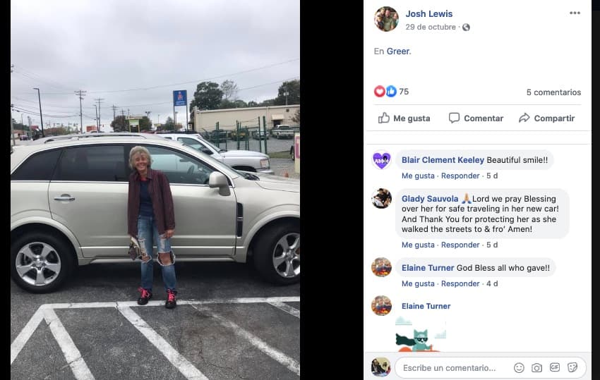 Caminaba más de 24 millas para ir a trabajar hasta que sus compañeros le regalaron un auto