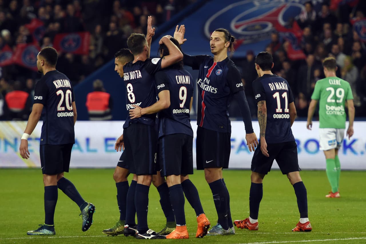 PSG 4-1 Saint Etienne: Cavani e Ibra encabezan goleada del PSG