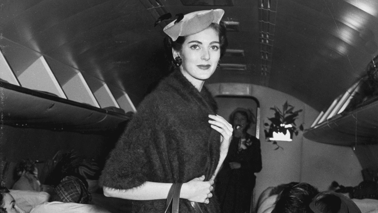 La modelo Carmen Dell'Orefice de joven.