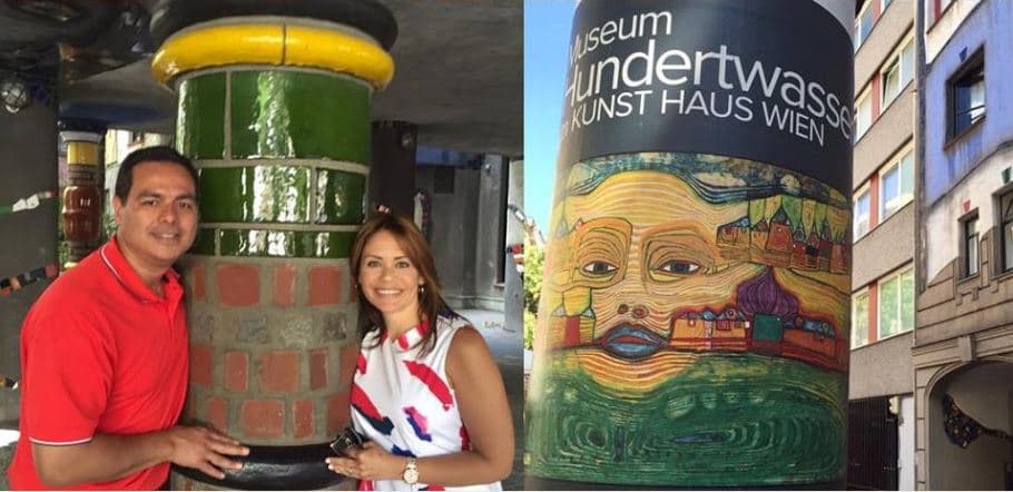 Se pronunció fanática del arte de Gaudí y posó muy contenta en Viena, Austria.