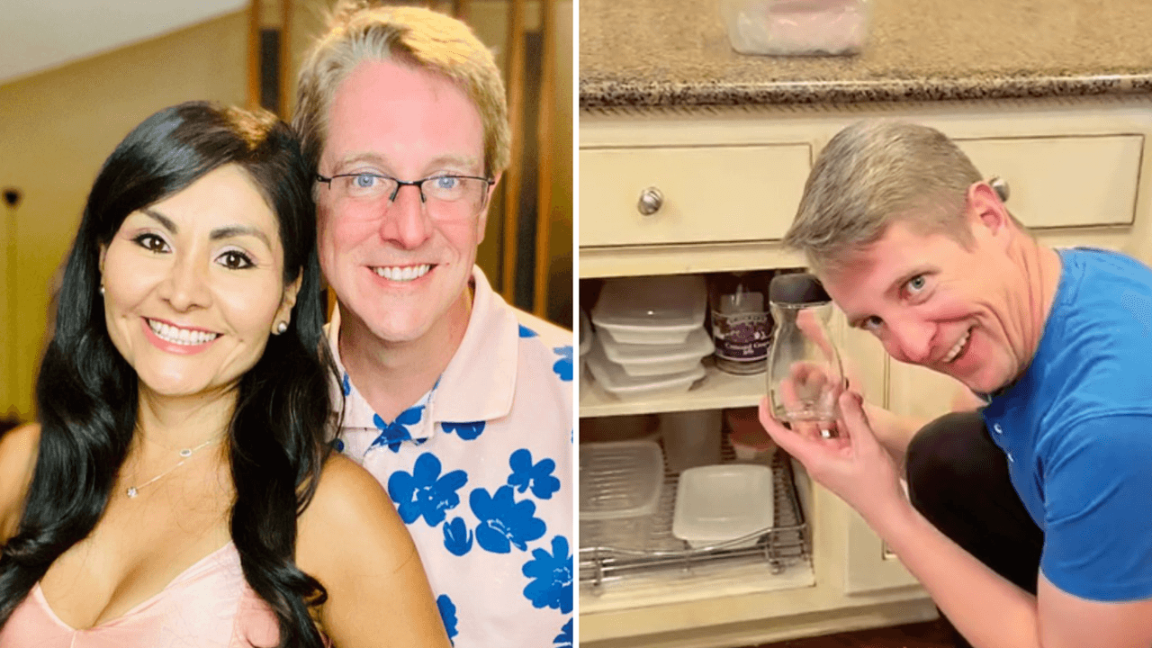 Estadounidense muestra cómo ha cambiado su vida desde que se casó con latina: “Tengo un cajón de bolsas”