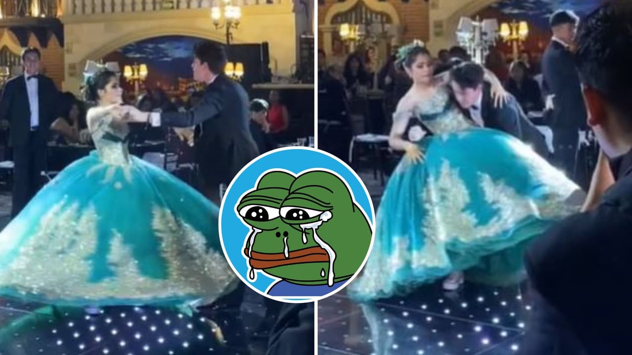 Quinceañera baila con su exnovio y llora en pleno vals: él cumplió su promesa