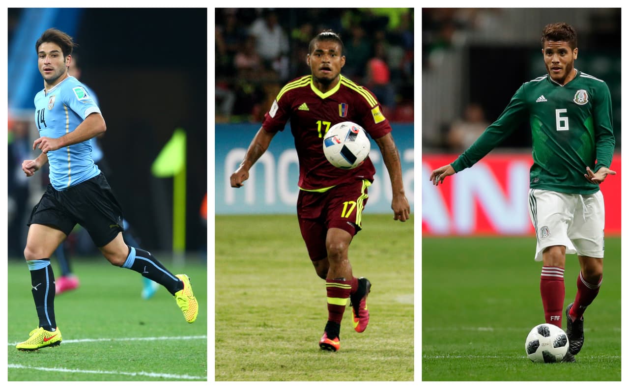 Nicolás Lodeiro, Josef Martínez y Jonathan dos Santos fueron citados por Uruguay, Venezuela y México, respectivamente.