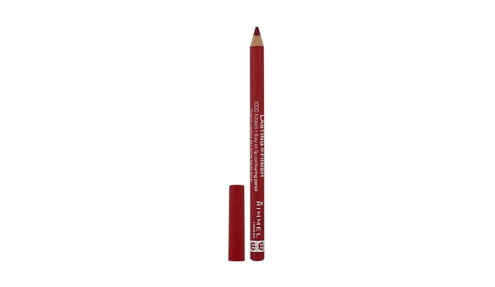 10. LASTING FINISH 1000 KISSES STAY ON LIP LINER PENCIL, Rimmel London, Walmart, $4 dólares | Además de darle forma a tus labios, con ayuda de este lápiz puedes llenarlos de color. Es de larga duración y evita que se corra el lipstick o el lipgloss que apliques sobre el.