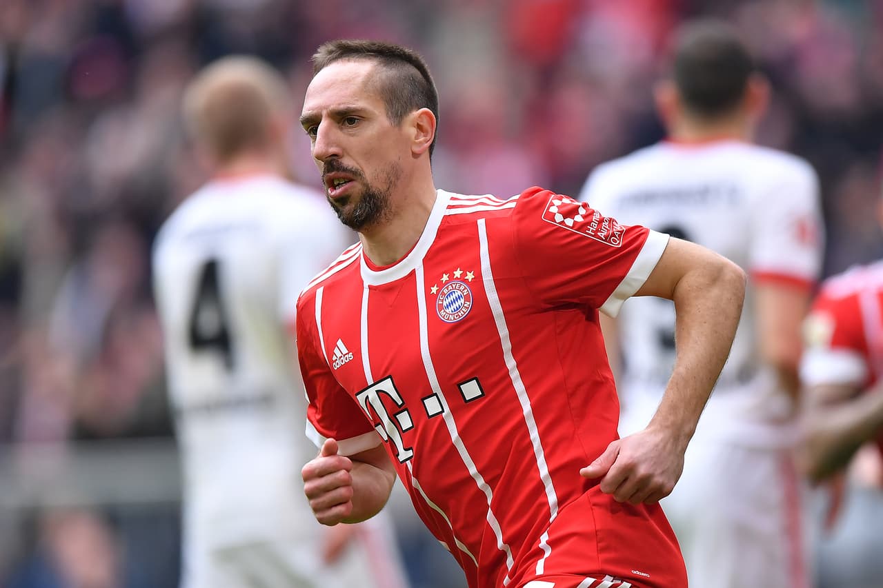 Ribery puso el 5-0 al minuto 36 del segundo tiempo tras un pase del español Javi Martínez.