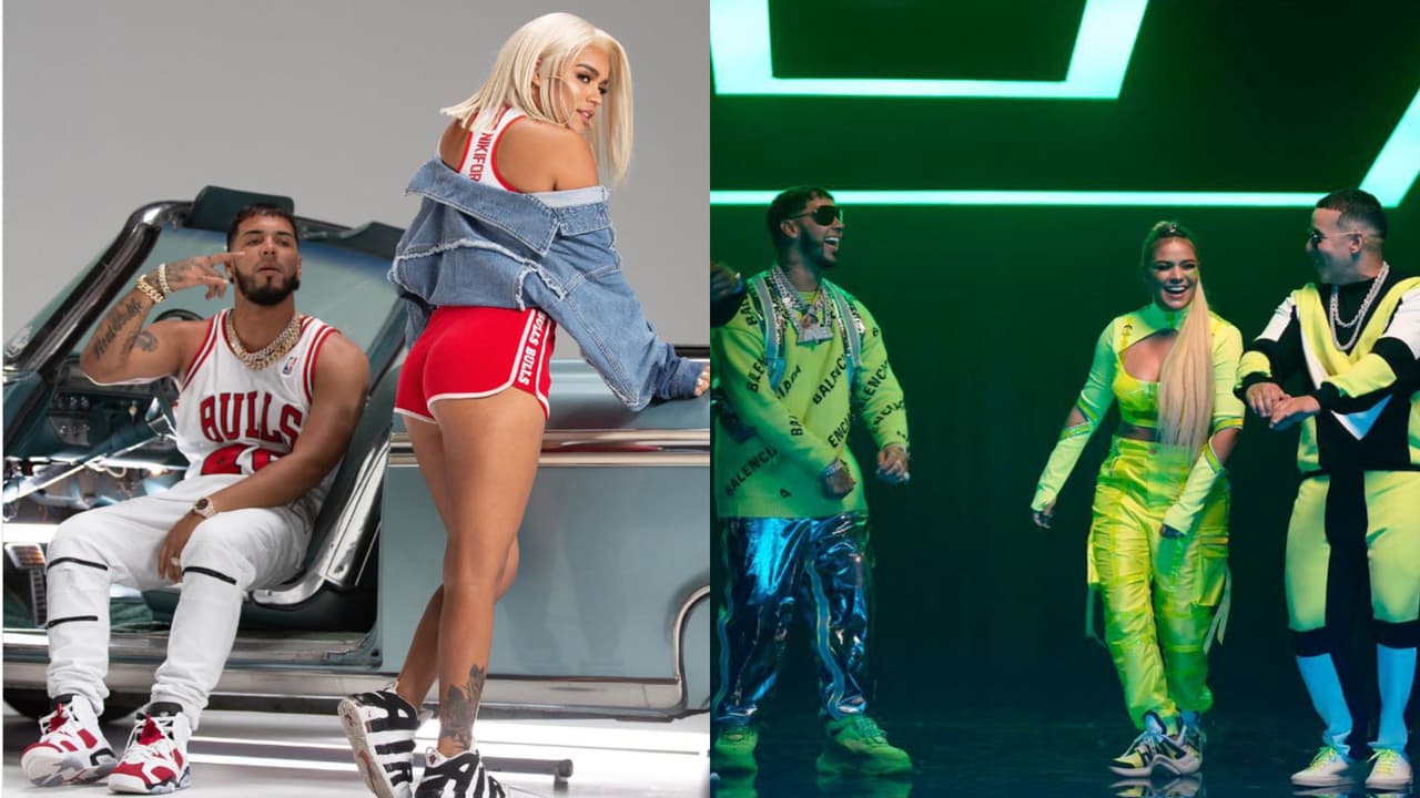 Hasta la tarde de este domingo 7 de mayo, Karol G aún tenía visibles en su cuenta de Instagram por lo menos estas dos fotos en las que aparece con su ex Anuel AA.