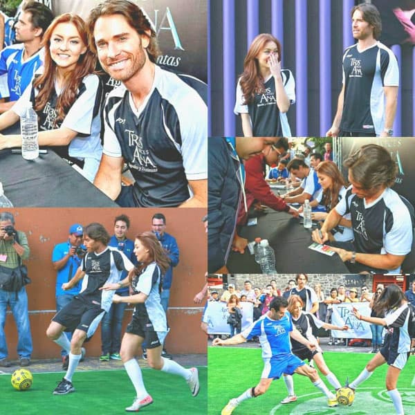 Además de divertirse en familia, el elenco aprovechó para convivir con sus fans, firmaron autógrafos y se tomaron fotos con ellos.