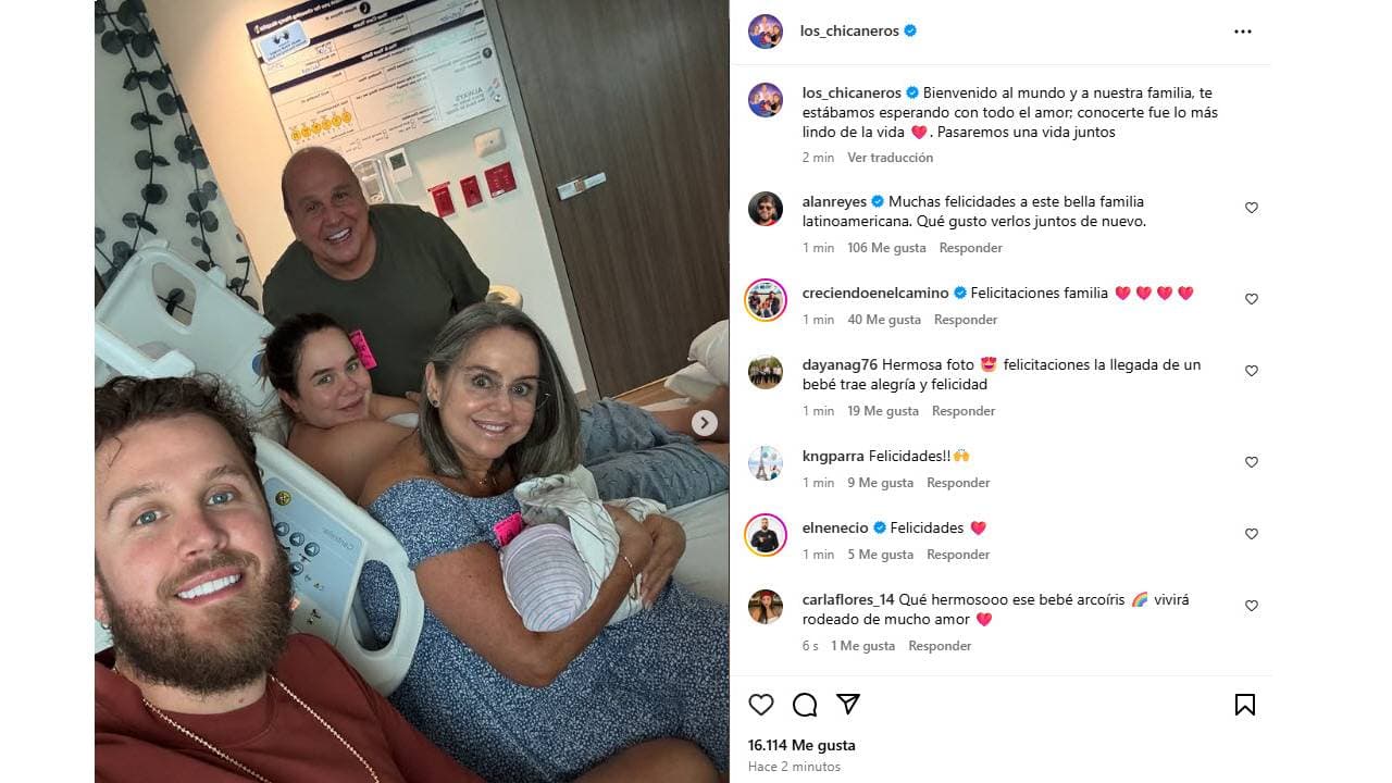 'Los Chicaneros' dieron a conocer el nacimiento de Natanael.