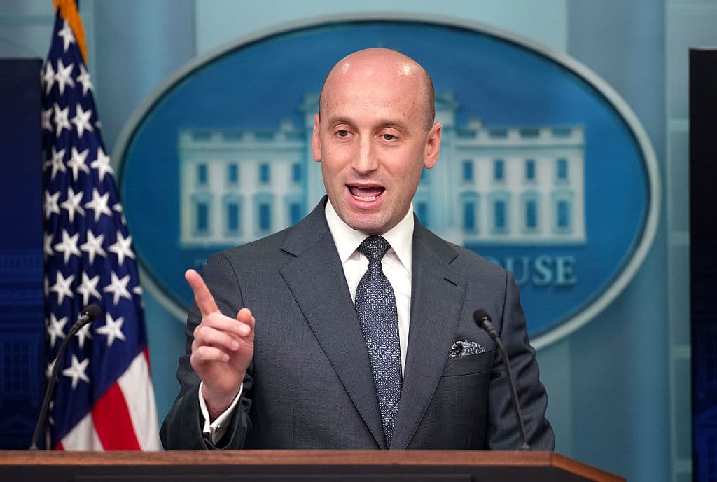 Stephen Miller en una conferencia de prensa en la Casa Blanca la semana pasada.