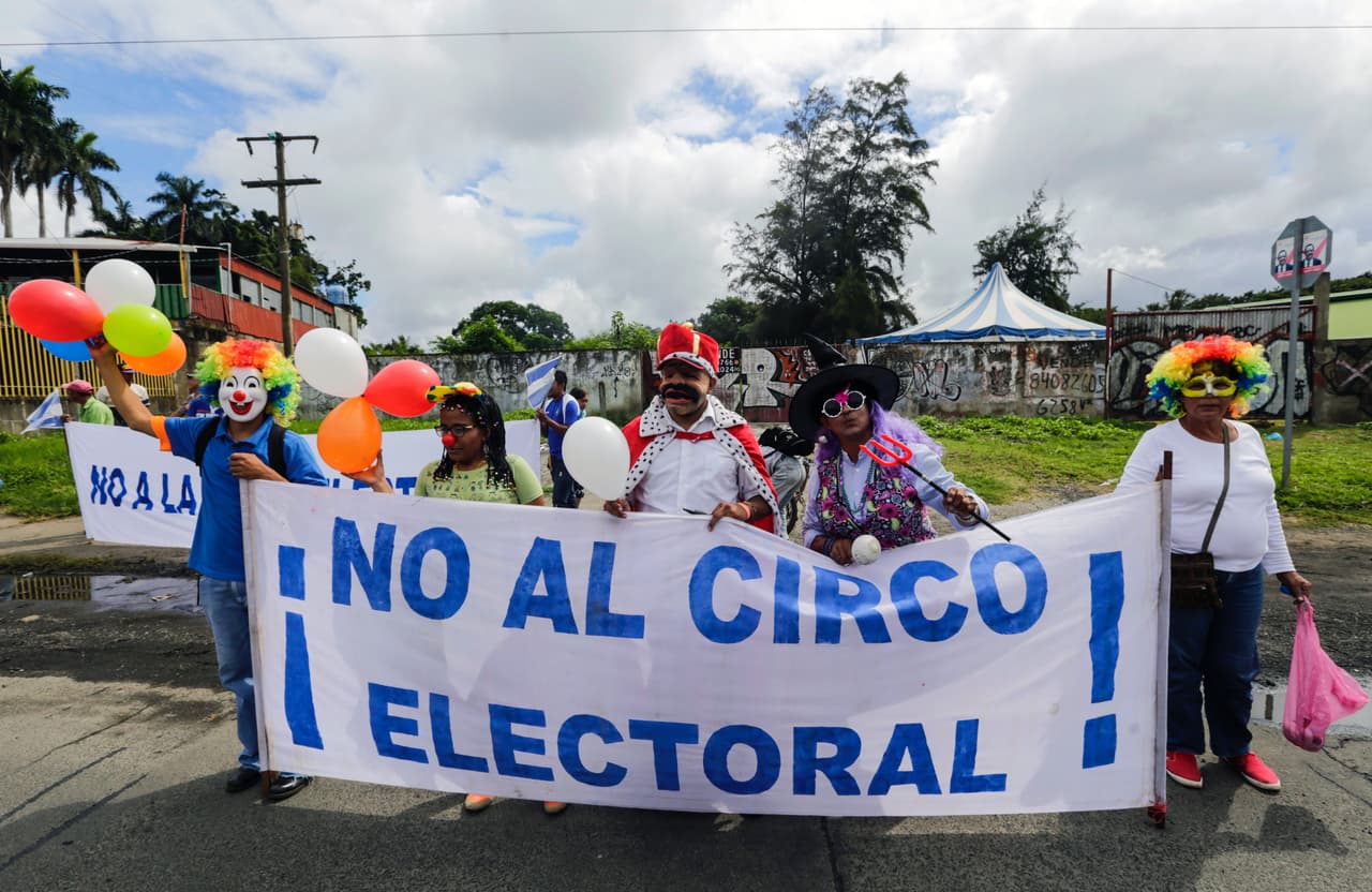 Opositores al gobierno de Ortega convocaron a una protesta el pasado 16 de octubre para exigir elecciones limpias.