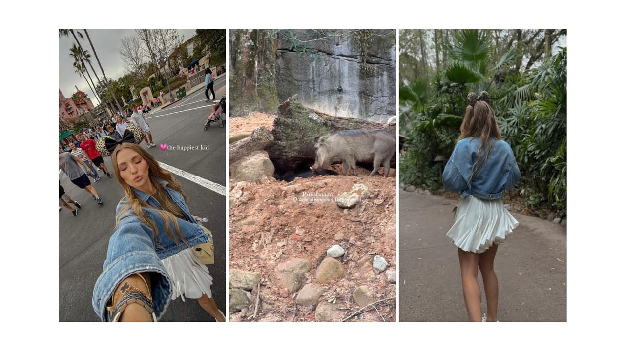 Irina Baeva presume sus vacaciones en Disney.