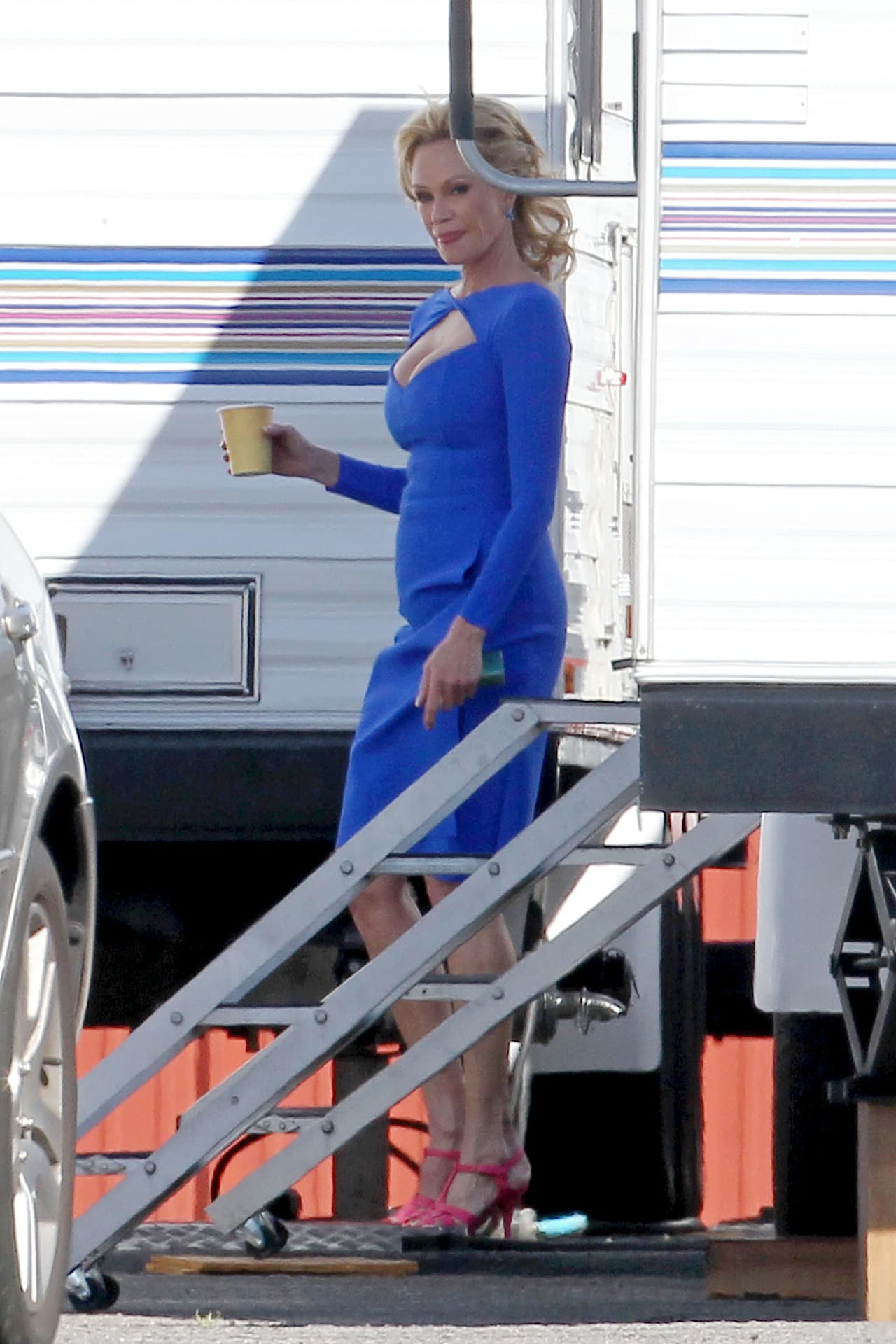 Se le ha visto de vacaciones y acompañada todo el tiempo por sus hijos.