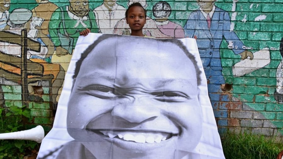 En Johannesburgo, Sudáfrica.