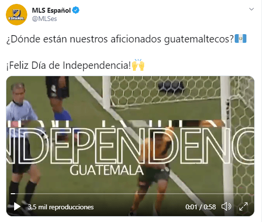 Equipos latinoamericanos y del resto del mundo, se suman a las felicitaciones por la celebración de la Independencia de México, Guatemala, el Salvador, Costa Rica, Honduras y Nicaragua.