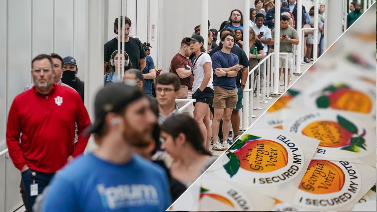 “El más exitoso en la historia de Georgia”: más del 55% de electores votaron antes del 5 de noviembre